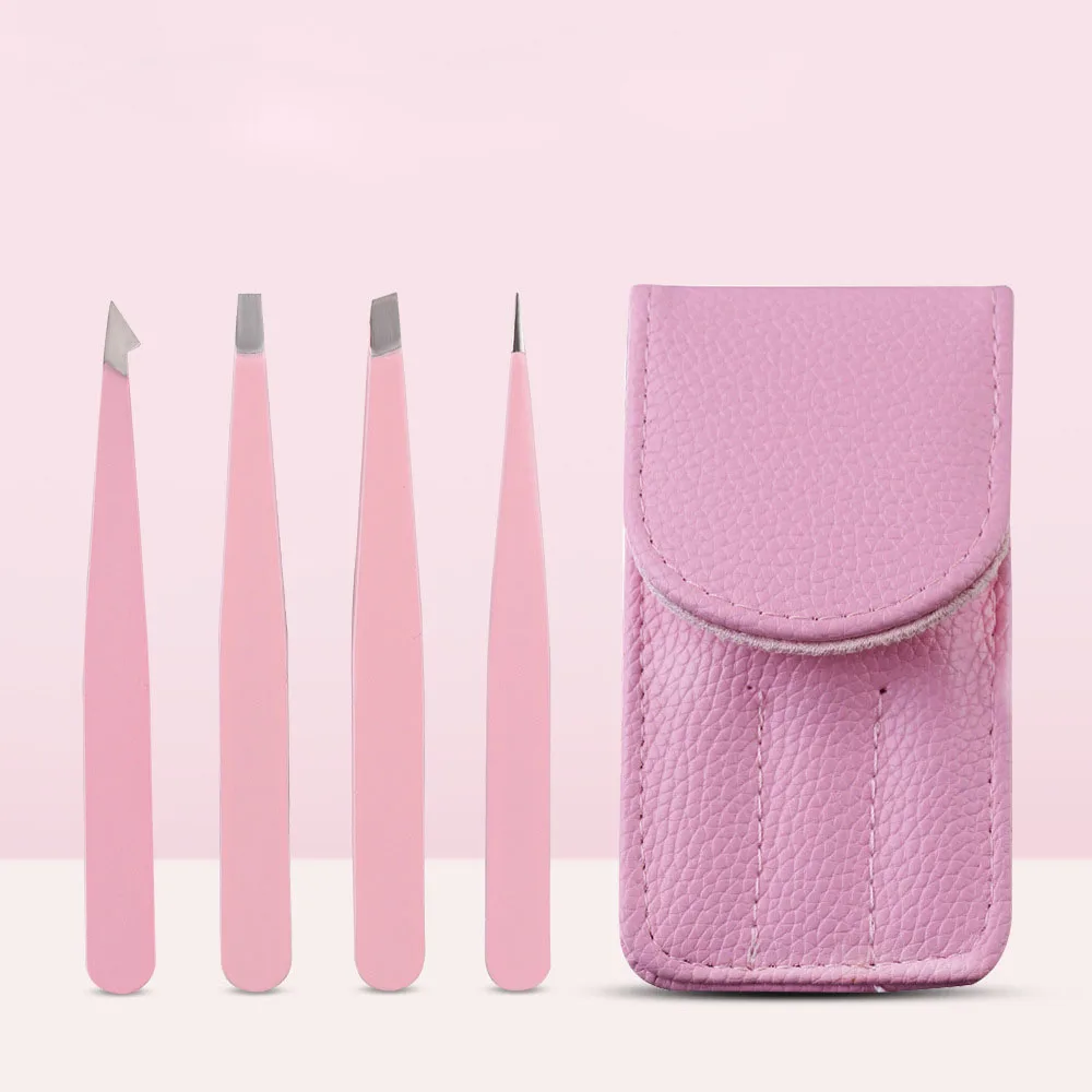 

Custom Volume Tweezers For Eyelash Extension Set Private Label Design Eyelash Extension Tweezers, Pink