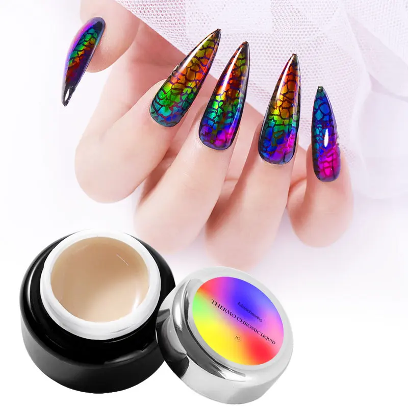 

Creative Aurora Thermochromic Liquid Nail Gel Polish for Painting