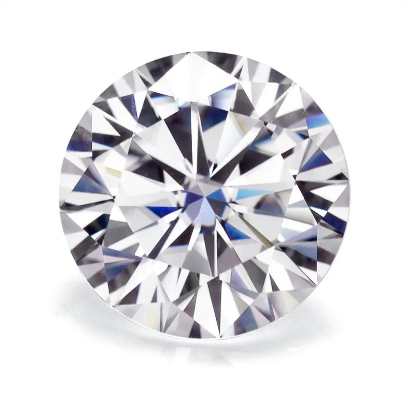 Wholesale Loose Gemstones 7mm Lab Grown Diamonds Price Per Carat White Moissanite