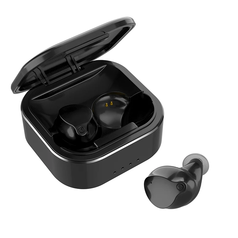 

Wholesale Touch Finger Control Noise Cancelling Tws BT Electronics Stereo True Wireless Earphones Headset Earbuds, Black / silver