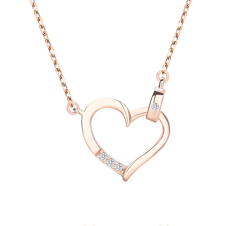 

Women jewellery pearl gold heart 925 jewelry sublimation necklace blanks