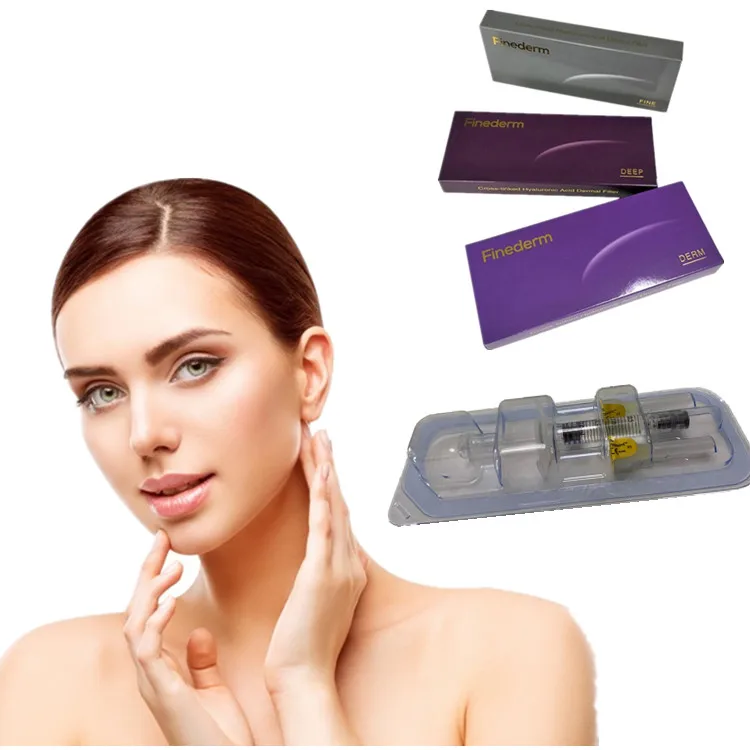 

Finederm new dermal filler HA acido hialuronico inyectable derm 2ml for lips, Transparent