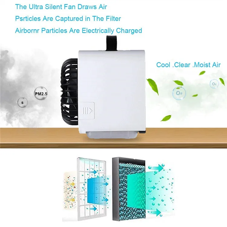 Smart ductless small cars home room usb humidifier cooling air conditioner portable mini air conditioner