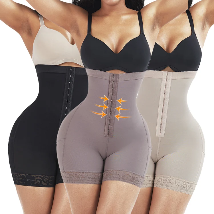 

Wholesale Compression High Waist Trimmer Control Slim Body Shaper Women Butt Lifter Hip Enhancer Shapewear, As show