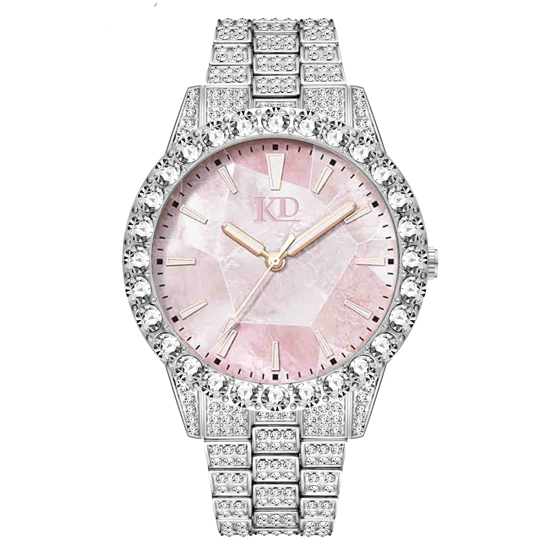 

Multicolor dial quartz watches women wrist luxury full diamond watches for women