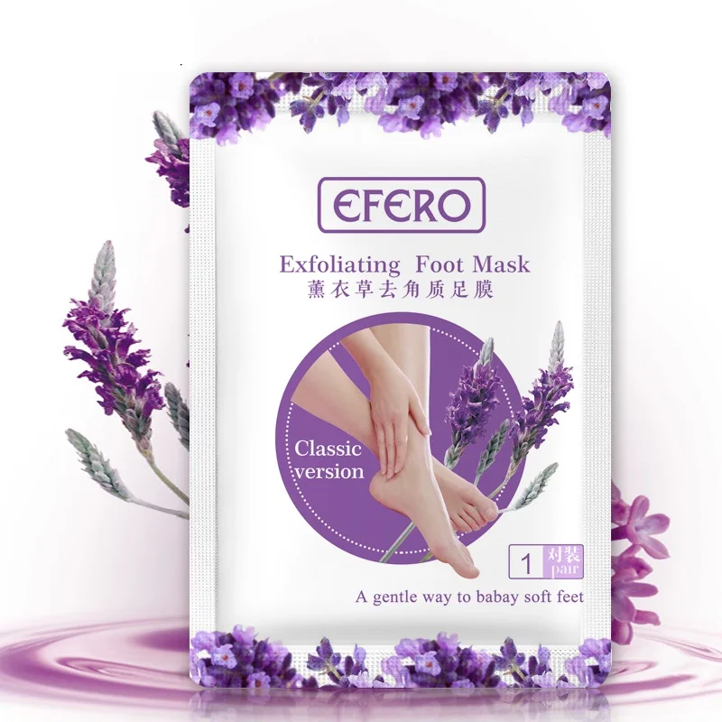 

oem/odm efero exfoliating foot mask masker pedicure moisturizes foot mask exfoliation scrub repair foot peel mask