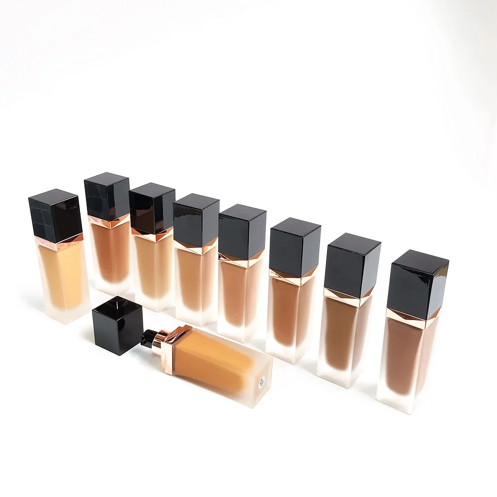 

Wholesale private label cosmetics liquid foundation, 9 colors optional