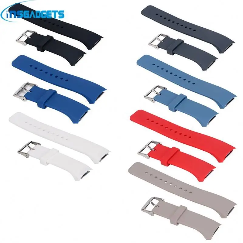 

Sports watch replacement strap with silicone strap