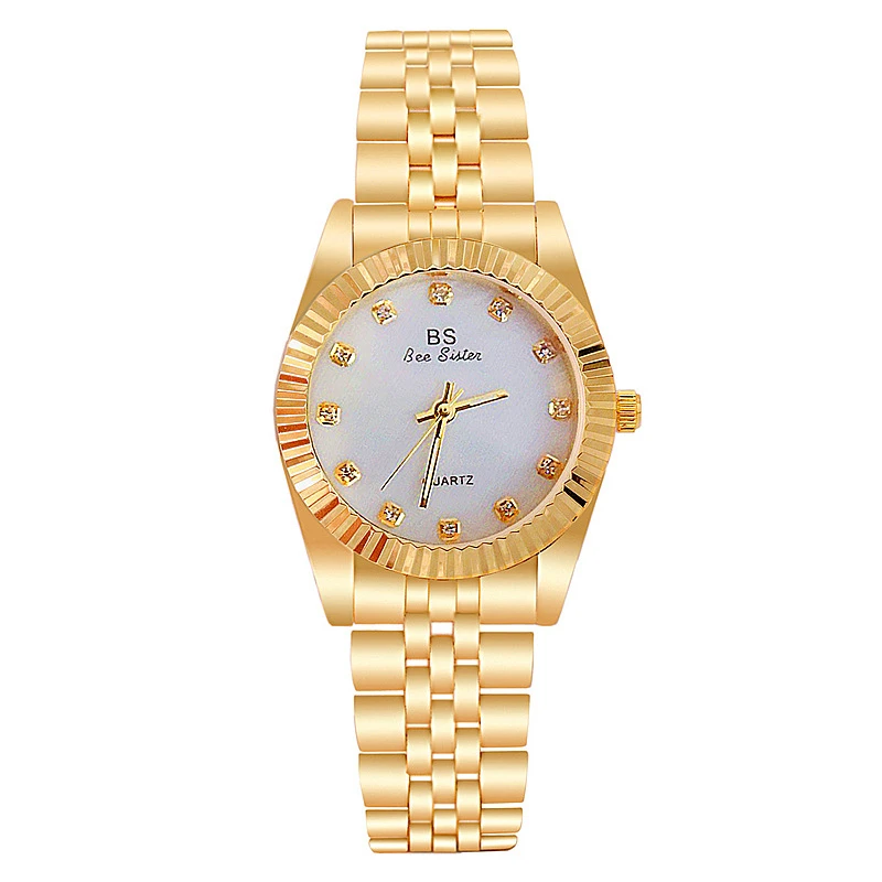 

Bs Bee Sister Classic Gold Woman Watches 2020 Famous Brand Elegant Ladies Wrist Watches Steel Female