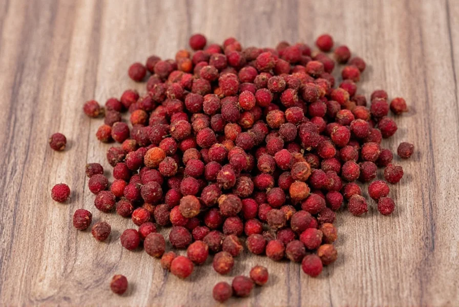 Close-up view of whole allspice berries next to ground allspice in a wooden spoon on a marble surface