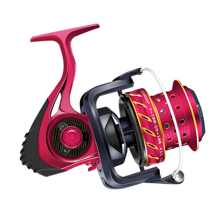 

WEIHE Cs8000/10000/12000 Fishing Reel Cnc Rocker Arm Spinning Wheel Portable Ultralight high Quality Fishing Reel, Red black