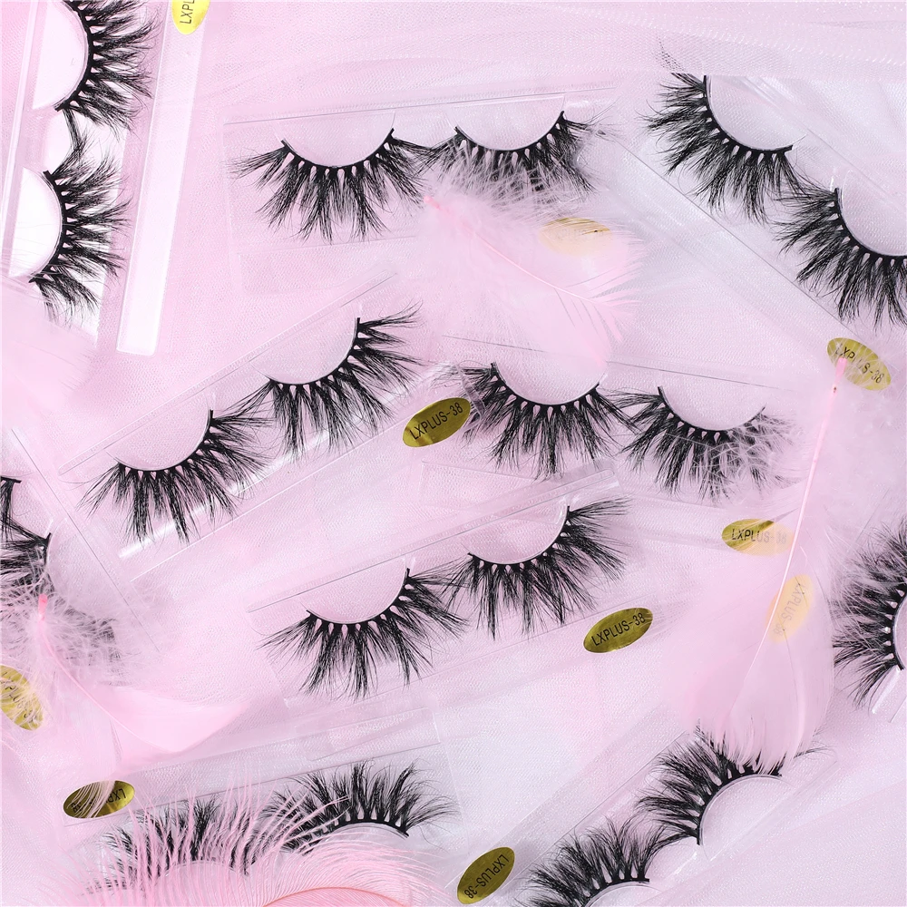 

Wholesale Cruelty Free Long Dramatic 5D Mink Lashes Private Label Lashes, Black