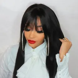 lace front wig 100% remy human hair brazilian wig 