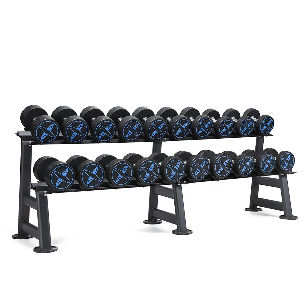 

Steel Material 2 Layers Dumbbell Rack For 10Pairs Of Gym Fitness, Customized color