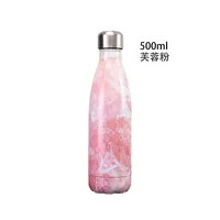 

Feiyou custom double walled fda marble color water bottle gym cola shaped outdoor sport insulated stainless steel water bottle