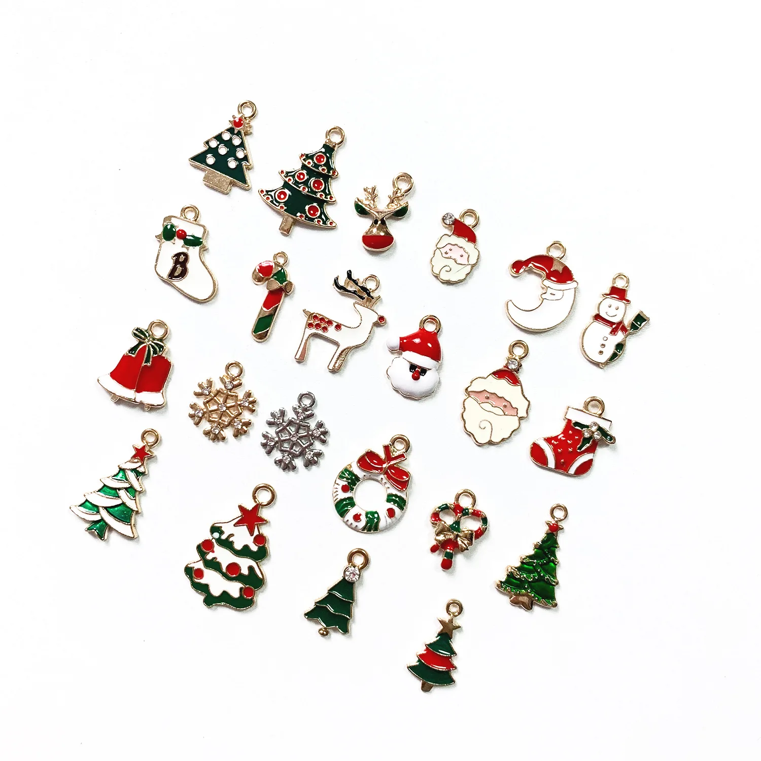 

NewYear Fashion Alloy Christmas Charm Decor Xmas Pendant Drop Ornaments Hanging Christmas Decoration Dropshipping