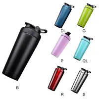 

Drinkware gym insulated stainless steel metal BPA free protien blender protein shaker bottles with custom logo private label