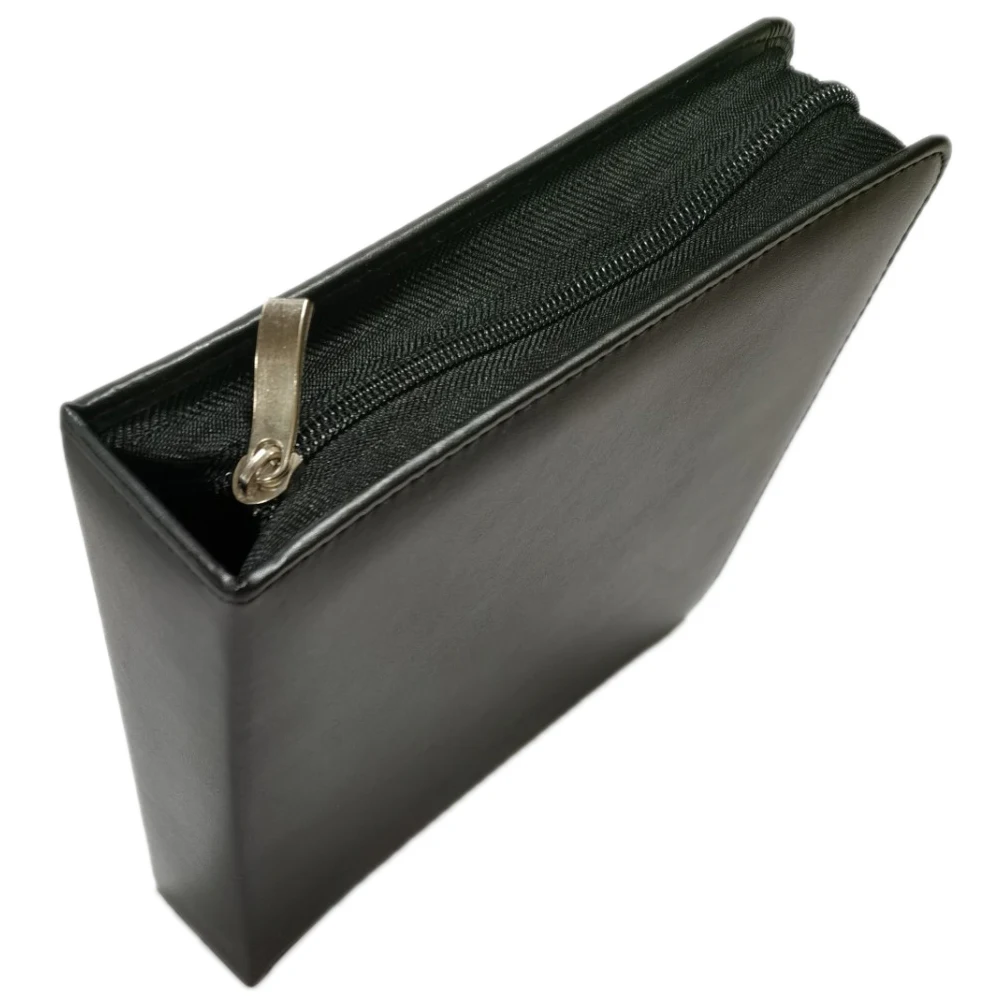 
New Fashion Custom Square Waterproof PU Polyester Black Games CD Display Case Storage Bag 