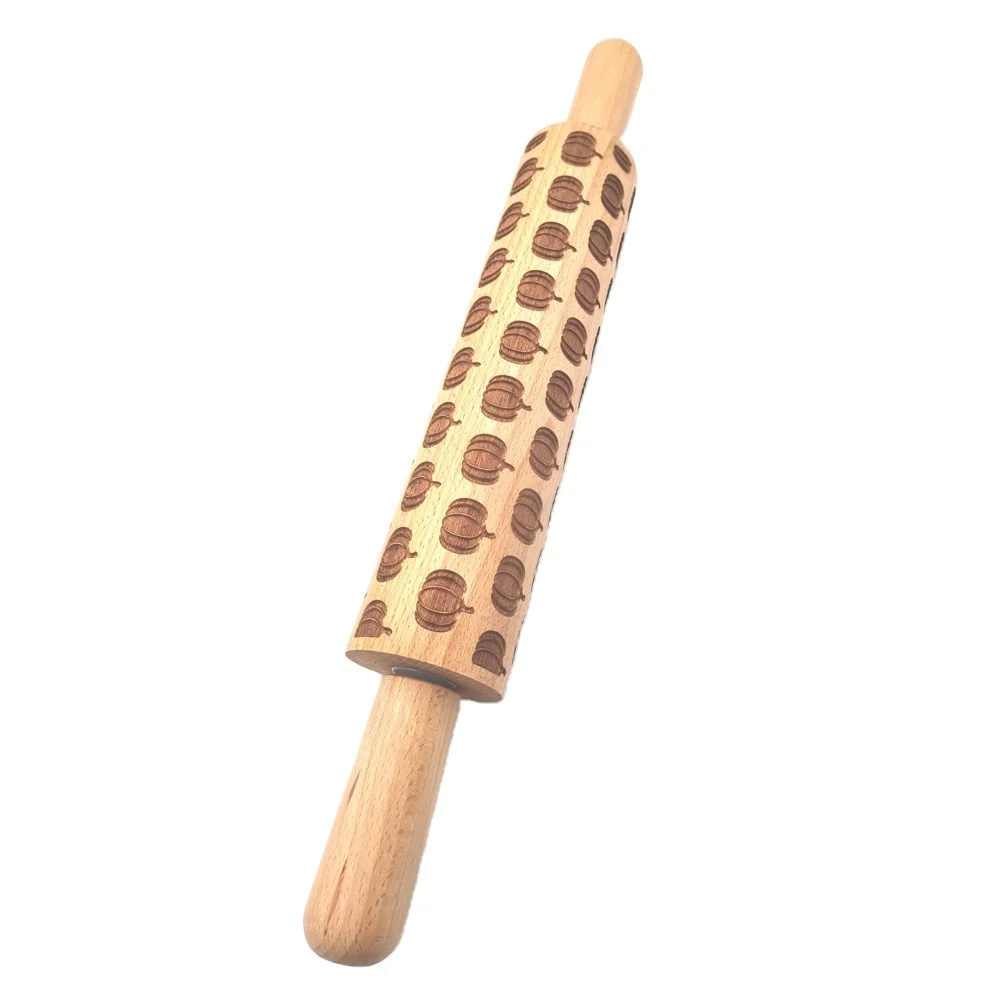 

Beech Wood Kid Rolling Pin For Baking Nice Design Best For Fondant Pie Crust Baker Roller, Natural