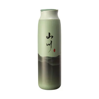

Retro Chinese style creative portable vacuum flask, As the picture shows