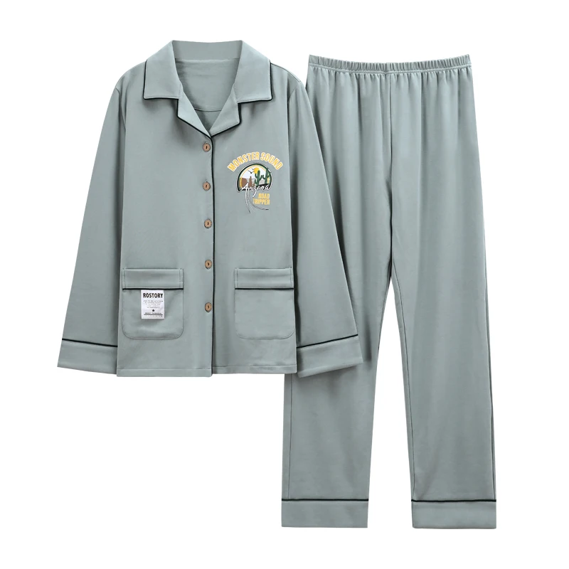 

Fashion Pajamas design women nightcloths home wear leisure Wear, Grey