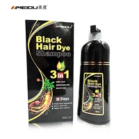 

Thailand hot sell factory price popular fashion hair color change fast black ammonia free natural hair coloring hair dye shampoo