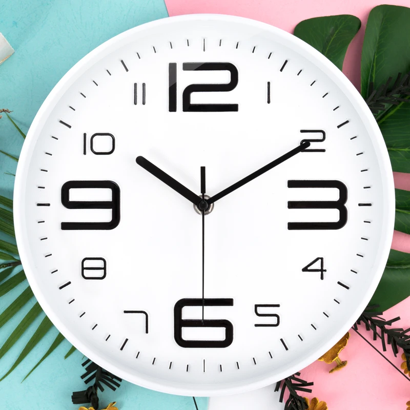Table watch saat simple Quartz 3D modern wall clocks simple design
