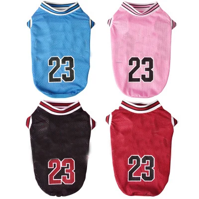 

Sport style basketball mesh pet extra small designer inspired dog clothes, Customized color