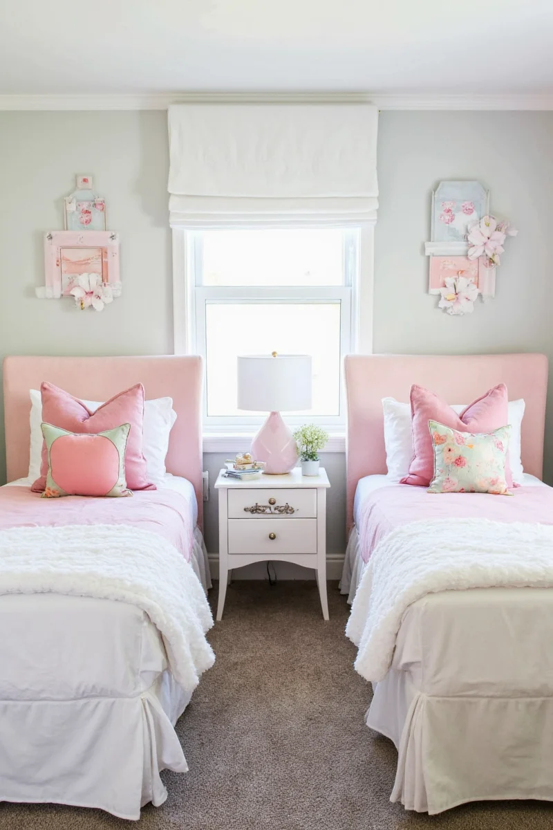 sleeping in sync how to decorate a two twin beds room for kids and families