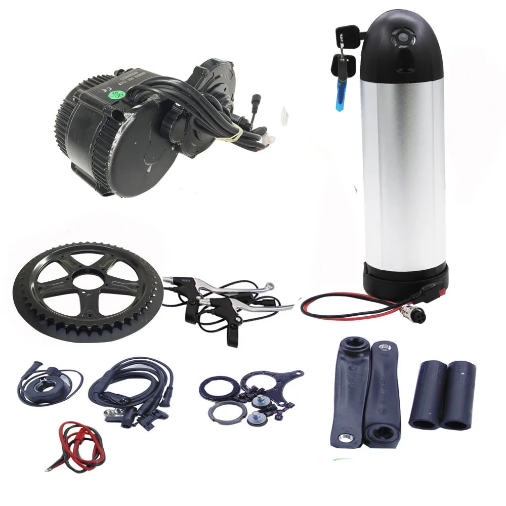 

All in one set 48V 500W mid drive motor kit+48V 12Ah dolphin ebike battery pack