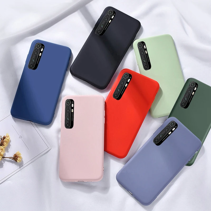 

For Xiaomi Mi Note 10 Lite Case,XINGE Soft Tpu Silicone Back Cover Phone Case For Xiaomi Mi Note 10 Lite Fundas Movil, Black, green, red,pink,purple,dark green