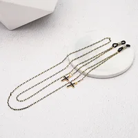 

Free shipping Gold metal fashion tourism black white Sunglasses chain