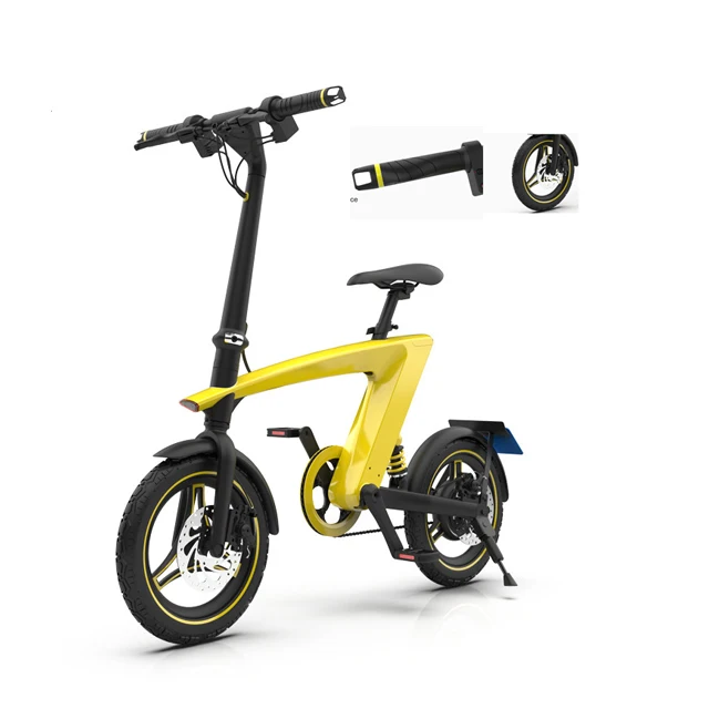 

new newest design IP54 waterproof grade uk warehouse foldable electric bicycle for adult, Yellow/black/white