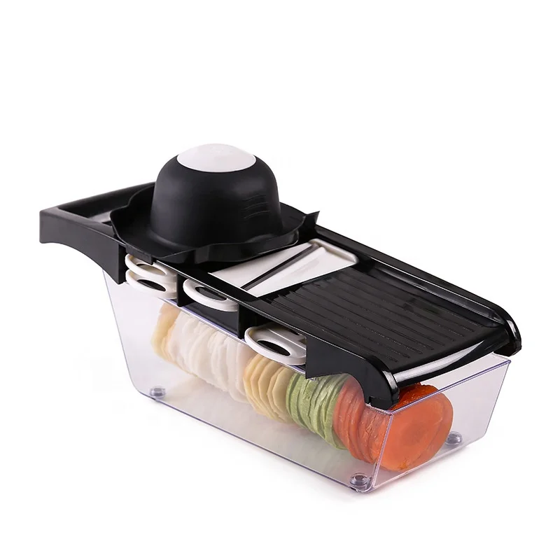 

Multifunctional hand 6 in 1 vegetable cutter mandoline slicer vegetable chopper food dicer shredder with strainer