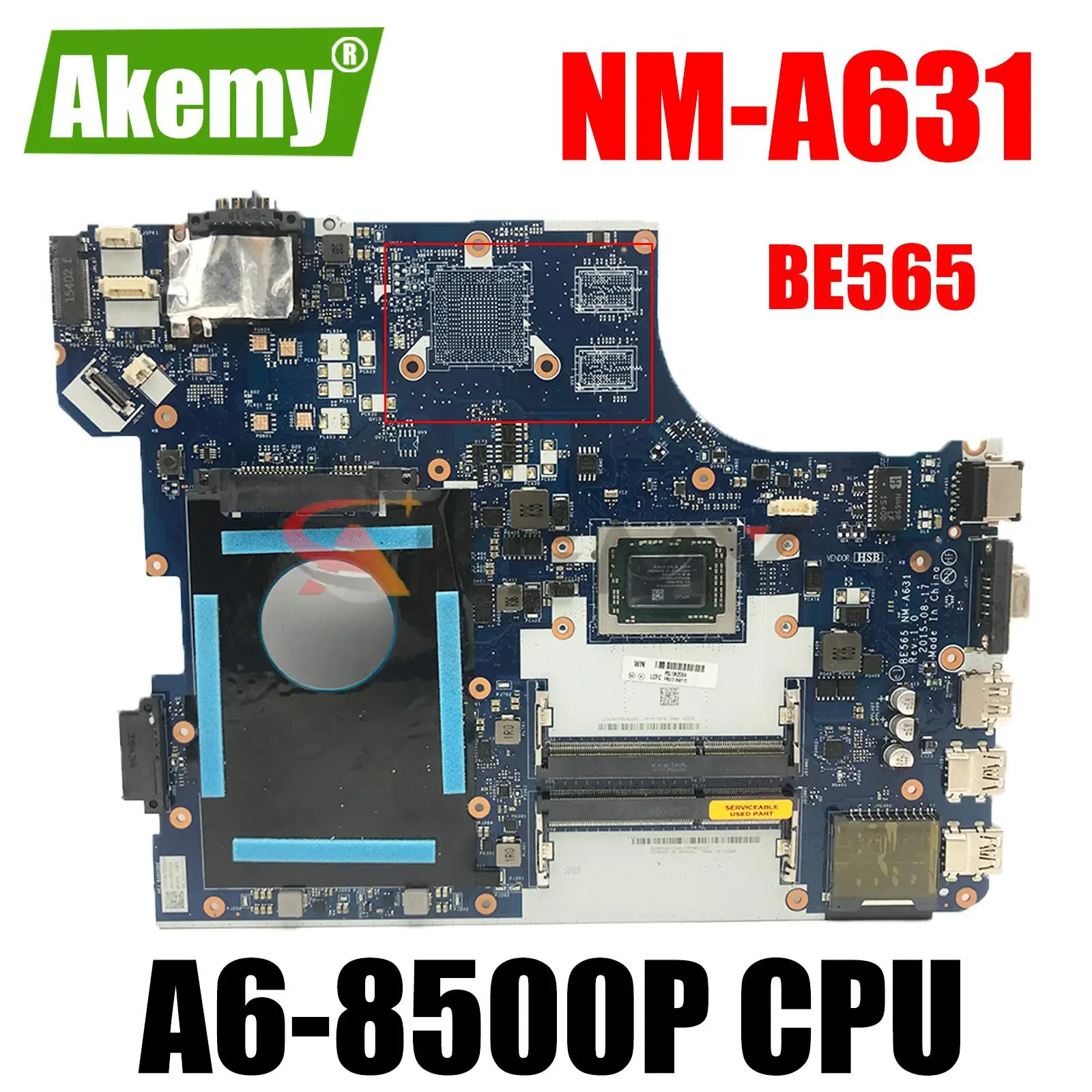 

A6-8500P for Lenovo ThinkPad E565 20EY 100% Tested Laptop Integrated Motherboard BE565 NM-A631 CPU DDR3 FRU PN 01AW115 01AW114