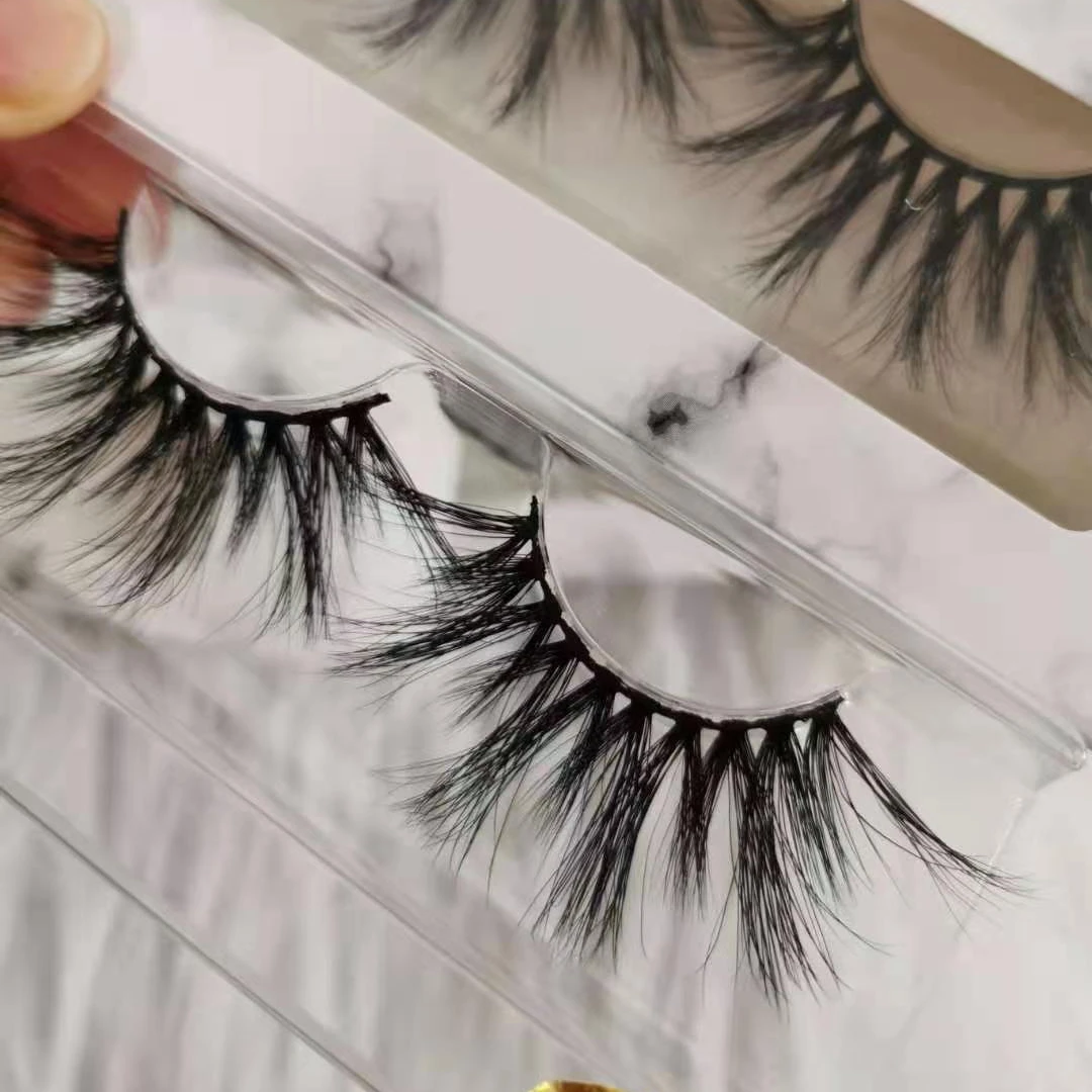 

Free sample wholesale lashes3d wholesale vendor 25mm eyelashes real mink eyelashes vendor 25 mm fluffy mink eyelash, Black