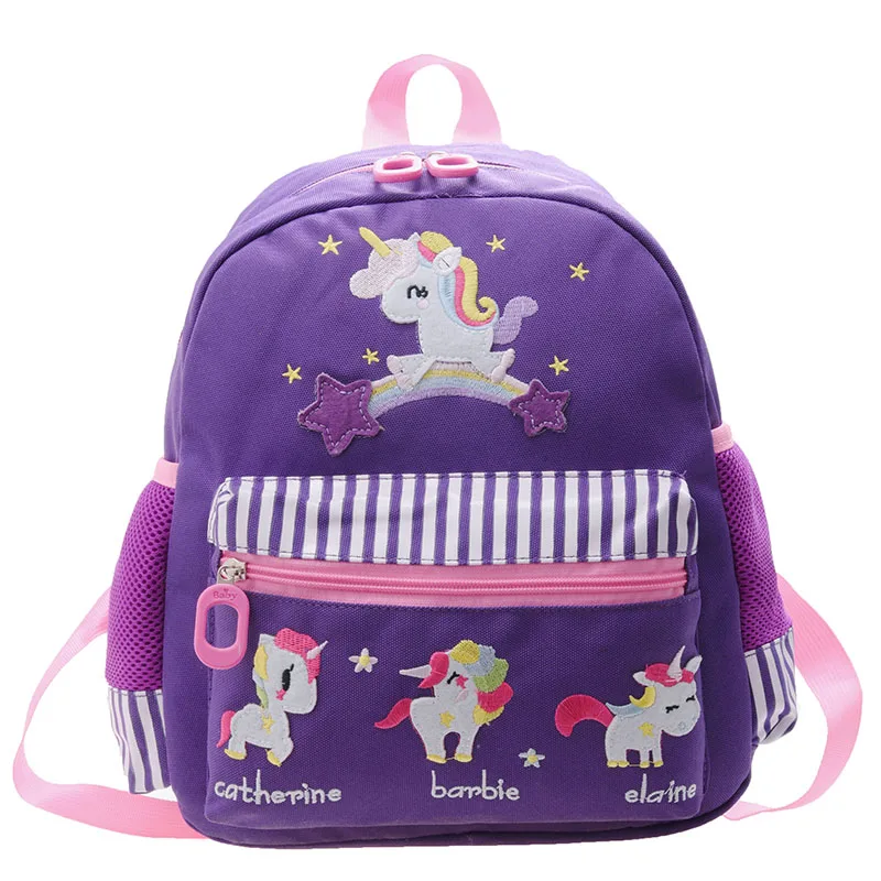 

Animal Design Girls Travel Sports Unicorn School Bags Beautiful Cartoon Kids Backpack Children, Purple, pink, blue, red