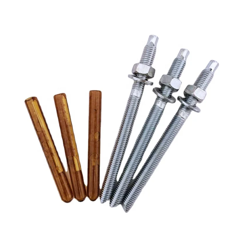 
Carbon Steel Galvanized Zinc Plated Chemical Anchor Bolt Stud Bolt Through Bolt M10-M24 
