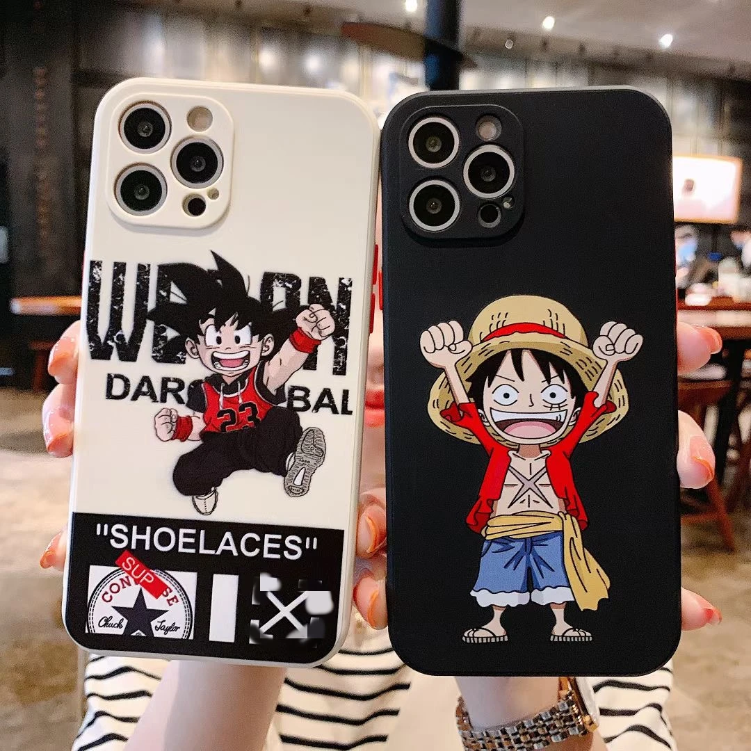 

2021 Amazon E bay hot cute cartoon side printing TPU shockproof soft case for iPhone11 unisex mobile phone bag for 12Promax xr 8, Customized color