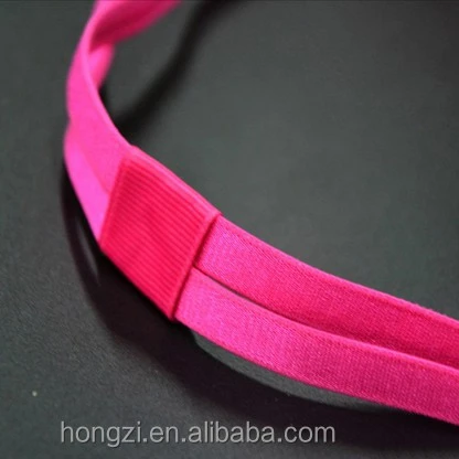 

2021 Elastic candy color elastic hair band Yoga head with double belt of antiskid movement running hair