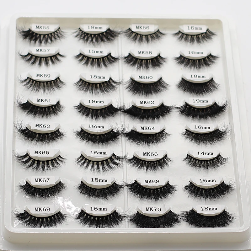 

Wholesale customized lash packaging box cruelty free fluffy 18mm 3d real mink eyelashes vendor, Natural black