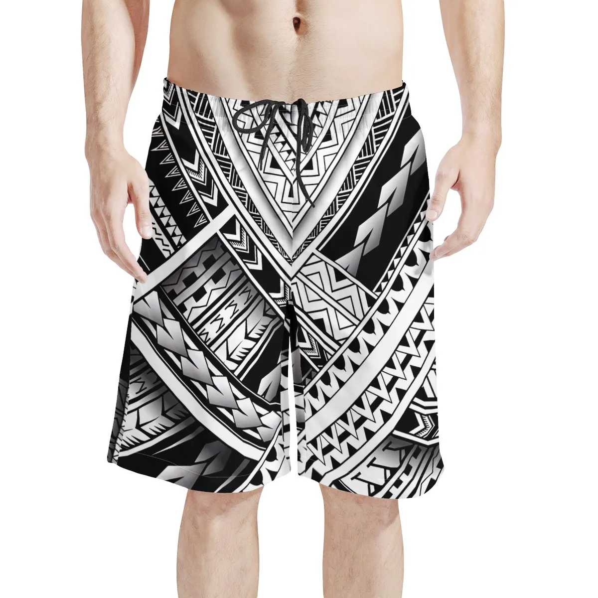 

Custom Printed Polynesian Samoan Summer Mens Surf Board Blank Beach Shorts Mens Boardshorts Wholesale Sports Shorts