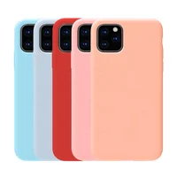 

Liquid Silicone Phone Case for New iPhone 11 Pro Max Soft Mobile Back Cover with Microfiber for iPhone Waterproof Phone Case