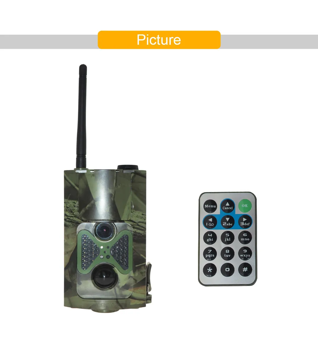 
HDKing 3G Hunting Camer 12MP 0.3 Second Trigger Time Trail Camera IP66 Waterproof with Remote Control 