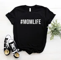 

MOMLIFE Letters print Women tshirt Cotton Casual Funny t shirt For Lady Girl Top Tee