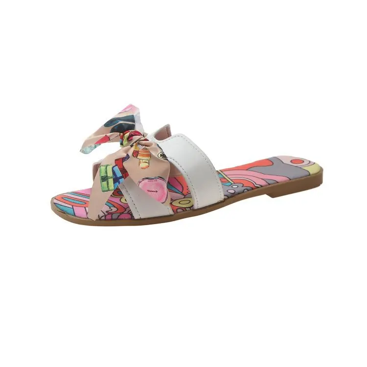 

2021 H style slippers Bright pattern for women fashion sandals