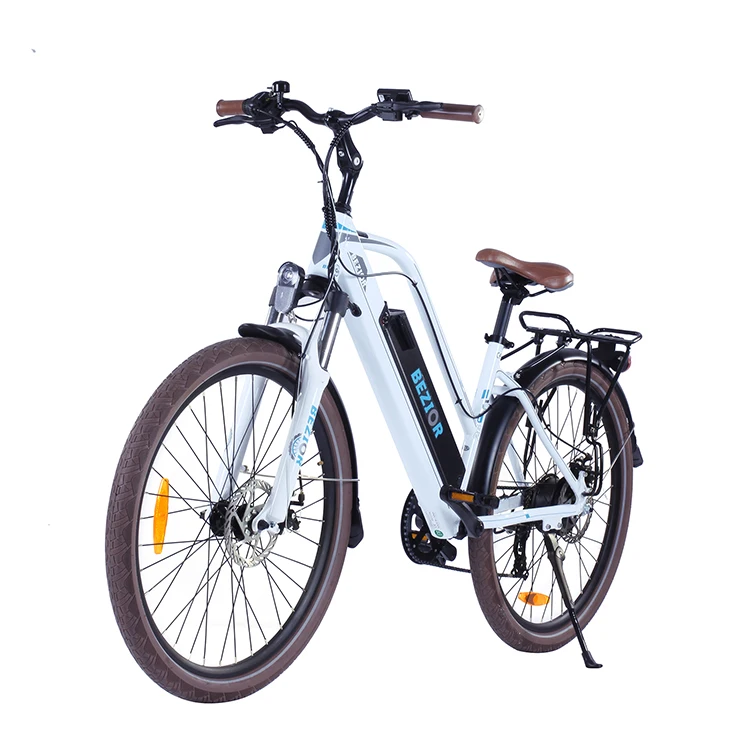 

EU warehouse BEZIOR M2 women's electric bicycle 48V12.5Ah battery 250W motor power 26inch wheels