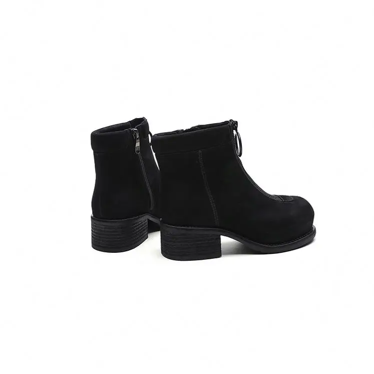 

Hot selling product flat outsole fashion ladies low heeled boots