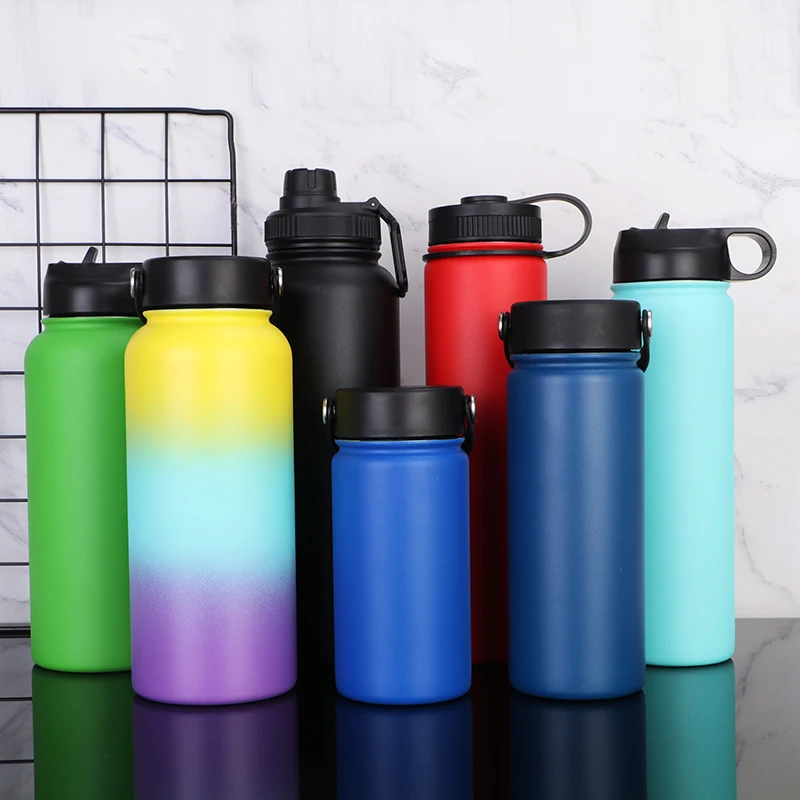 

Large Capacity Powder Coating Good Quality Double Wall Stainless Steel Water Bottles For Sports, Customized colors acceptable