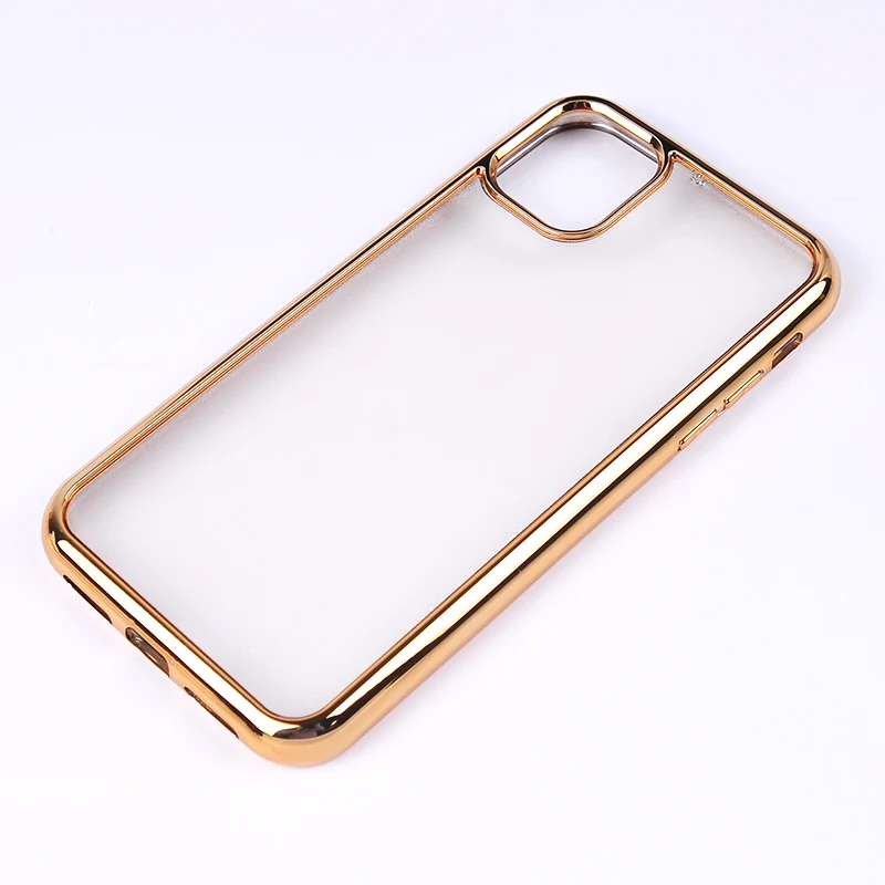 

Gold electroplating hybrid 2in1Groove blank groove Case For iPhone 11 Pro Max custom leather wood Luxury case for iPhone 11